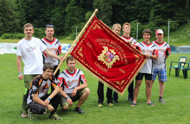 Dobrovolní hasiči z Karlinek reprezentovali Liberecký kraj na republikovém šampionátu v požárním sportu