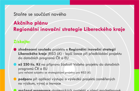 Staňte se součástí nového Akčního plánu Regionální inovační strategie Libereckého kraje